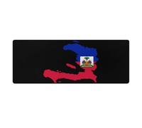 Flag Map of Haitians Cute Gaming Mousepad Rubber Base Desk Mat for Home Office Laptop Computer