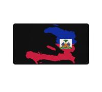 Flag Map of Haitians Cute Gaming Mousepad Rubber Base Desk Mat for Home Office Laptop Computer
