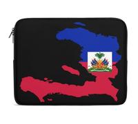 Flag Map of Haitians Cute Laptop Sleeve Case Briefcase Protective Carrying Cover for 10 12 13 15 17 Inches