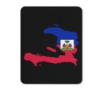 Flag Map of Haitians Gaming Mousepad Anti-Slip Rubber Base