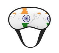 Flag Map of India Sleep Mask 100% Light Blocking Eye Mask for Sleeping, Sleep Mask for Unisex for Travel/Nap