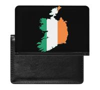 Flag Map of Ireland Passport Holder Travel Wallet Case Cover with Card Slot for Women Men