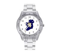 Flag Map of Kingdom of Ireland Quartz Watch Alloy Watch Dress Decorative for Business Men Women with Design Pattern Print