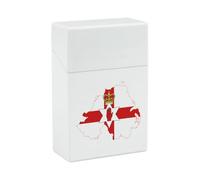 Flag Map of Northern Ireland Cigarette Cases Plastic Cigarettes Holder Box Portable Smoking Accessories for Men Women