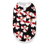 Flag Map of Northern Ireland Dog Clothes Fashionable Sleeveless Pet Vest Puppy Breathable Shirts for Small Medium Dogs Cat M
