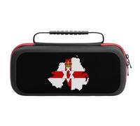 Flag Map of Northern Ireland Portable Carrying Case for Switch Protective Travel EVA Hard Shells Game Card Storage Pouch Bag