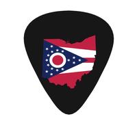 Flag Map Of Ohio Guitar Picks Plectrums For Guitar Bass 12 Pack