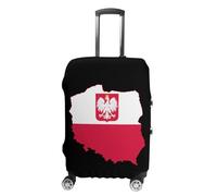 Flag Map of Poland Luggage Cover Washable Suitcase Protector Anti-Scratch Suitcase Covers Fits 18-32 Inch S