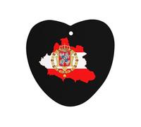 Flag Map of Polish Lithuanian Commonwealth 1 PCS Car Air Freshener Hanging Aromatherapy Tablets Automotive Ornament for Auto Room Bathroom Bedside Love form