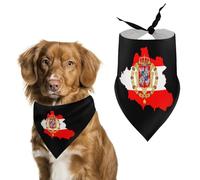 Flag Map of Polish Lithuanian Commonwealth Dog Bandanas Cute Triangle Bibs Washable Cats Dogs Neckerchief Pet Scarf