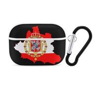 Flag Map of Polish Lithuanian Commonwealth Headphone & Earphone Cases Compatible with Airpod Pro Scratch-Resistant PC Protective Cover with Keychain White-style-38