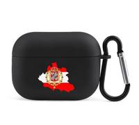 Flag Map of Polish Lithuanian Commonwealth Headphone & Earphone Cases Compatible with Airpod Pro Scratch-Resistant TPU Protective Cover with Keychain