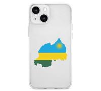 Flag Map of Rwanda Cell Phone Basic Cases TPU Soft Cover Shockproof Slim Phone Case Compatible with iPhone 13 Mini/13/13 Pro/13 Pro Max