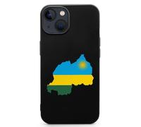Flag Map of Rwanda Cell Phone Basic Cases TPU Soft Cover Shockproof Slim Phone Case Compatible with iPhone 13 Mini/13/13 Pro/13 Pro Max