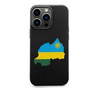 Flag Map of Rwanda Cell Phone Basic Cases TPU Soft Cover Shockproof Slim Phone Case Compatible with iPhone 13 Mini/13/13 Pro/13 Pro Max