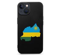 Flag Map of Rwanda Cell Phone Basic Cases TPU Soft Cover Shockproof Slim Phone Case Compatible with iPhone 13 Mini/13/13 Pro/13 Pro Max