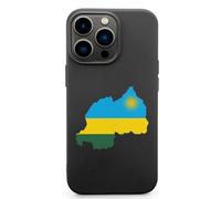 Flag Map of Rwanda Cell Phone Basic Cases TPU Soft Cover Shockproof Slim Phone Case Compatible with iPhone 13 Mini/13/13 Pro/13 Pro Max
