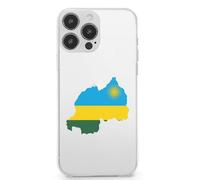 Flag Map of Rwanda Cell Phone Basic Cases TPU Soft Cover Shockproof Slim Phone Case Compatible with iPhone 13 Mini/13/13 Pro/13 Pro Max