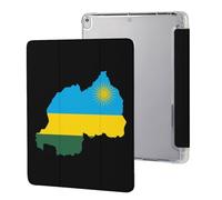 Flag Map of Rwanda Slim Tablet Cases Compatible with iPad Series With Pencil Holder Protective Cover Compatible with IPAD Pro (10.5in) /IPAD Air3(10.5in)