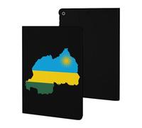 Flag Map of Rwanda Slim Tablet Cases Compatible with iPad Series Without Pencil Holder Protective Cover Compatible with ipad 2019/2020/2021(10.2in)