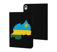 Flag Map of Rwanda Slim Tablet Cases Compatible with iPad Series Without Pencil Holder Protective Cover Compatible with ipad Mini6 (8.3in)