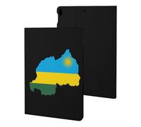 Flag Map of Rwanda Slim Tablet Cases Compatible with iPad Series Without Pencil Holder Protective Cover Compatible with ipad Pro/ipad Air3(10.5in)