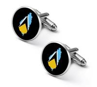 Flag,Map of Saint Lucia Men Cufflinks Shirt Cuff Links Business Tuxedo Studs Wedding