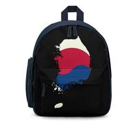 Flag Map of South Korea Small Travel Backpack for Laptop Casual Daypack Lightweight Bag for Camping Work