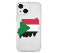 Flag Map of Sudan TPU Mobile Phone Basic Cases Compatible with iPhone 13 Mini/13/13 Pro/13 Pro Max Anti-Scratch Covers