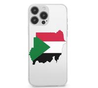 Flag Map of Sudan TPU Mobile Phone Basic Cases Compatible with iPhone 13 Mini/13/13 Pro/13 Pro Max Anti-Scratch Covers