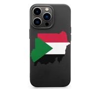 Flag Map of Sudan TPU Mobile Phone Basic Cases Compatible with iPhone 13 Mini/13/13 Pro/13 Pro Max Anti-Scratch Covers