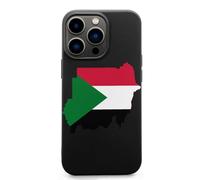 Flag Map of Sudan TPU Mobile Phone Basic Cases Compatible with iPhone 13 Mini/13/13 Pro/13 Pro Max Anti-Scratch Covers