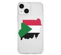 Flag Map of Sudan TPU Mobile Phone Basic Cases Compatible with iPhone 13 Mini/13/13 Pro/13 Pro Max Anti-Scratch Covers