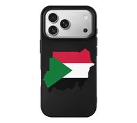 Flag Map of Sudan TPU Mobile Phone Basic Cases Compatible with iPhone 17/17 Air/17 Pro/17 Pro Max Anti-Scratch Covers