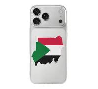 Flag Map of Sudan TPU Mobile Phone Basic Cases Compatible with iPhone 17/17 Air/17 Pro/17 Pro Max Anti-Scratch Covers