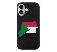 Flag Map of Sudan TPU Mobile Phone Basic Cases Compatible with iPhone 17/17 Air/17 Pro/17 Pro Max Anti-Scratch Covers