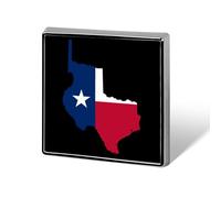 Flag Map of Texas Printed Brooch Pins Badge Button Tie Lapel Backpack Pin Decoration for Women Men