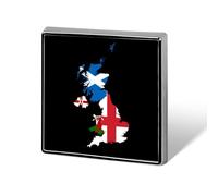Flag Map of The United Kingdom Custom Brooch Pin Lapel Pins Tie Suit Dress Accessories Wedding Birthday for Men Women
