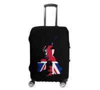 Flag Map of The United Kingdom Luggage Case Cover Protective Washable Suitcase Covers Anti Scratch Baggage Fits 19-32 Inch S