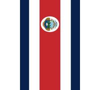 Flag Notebook - Costa Rica: Country Flag on a 120-Page College-Ruled Notebook