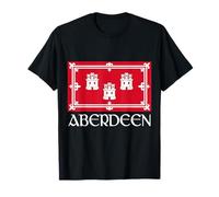 Flag Of Aberdeen Scotland Souvenir Proud Doric Scottish Gift T-Shirt