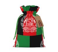 Flag Of Afghanistan Christmas Bag Gifts Happy Halloween Snacks Hamper Drawstring Wedding Favor Packaging Party