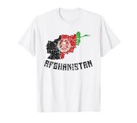 Flag Of Afghanistan Distressed Men Women Kids Afghan T-Shirt