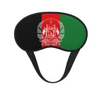 Flag of Afghanistan Elastic Band Eye Mask for Sleeping, Blackout Sleep Mask Block Light, Comfortable Travel Nap