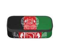 Flag of Afghanistan Large Capacity Pencil Case Stationery Storage Bag with Zipper Boys Girls Students School