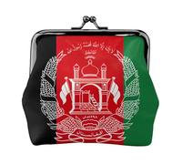 Flag of Afghanistan Print Charm and Versatile Coin Purse Exquisite Waterproof Kiss Lock Wallet for Keys Cards