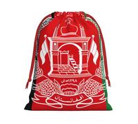 Flag Of Afghanistan Print Convenient Drawstring Gift Wrapping Bag Lightweight Comfort Suitable All Occasions