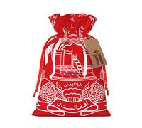 Flag Of Afghanistan Print Gift Drawstring Bags Reusable Present Sack Versatile Birthday Holiday Party Favors