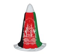 Flag Of Afghanistan Print Hooded Cloak Cape Halloween Witch Costume For Men And Women Cosplay Costumes