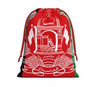 Flag Of Afghanistan Print Multi-Functional Drawstring Reusable Gift Pouch Daily Storage All Occasions Use